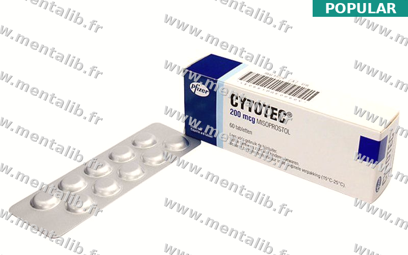 Acheter Cytotec 200mcg comprimés — Misoprostol pour traitement des ulcères en ligne dès 1,72€